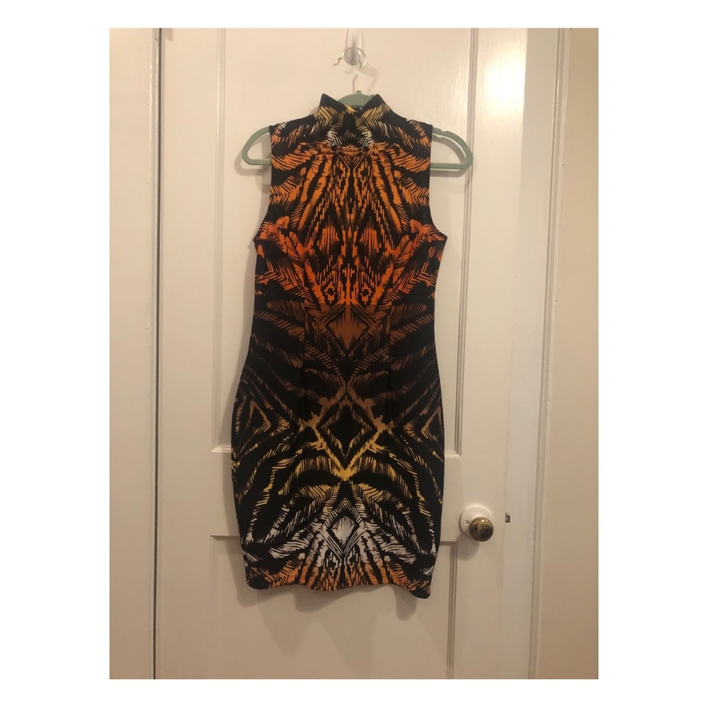 Venus Multicolor Turtleneck Sleeveless 8 Dress